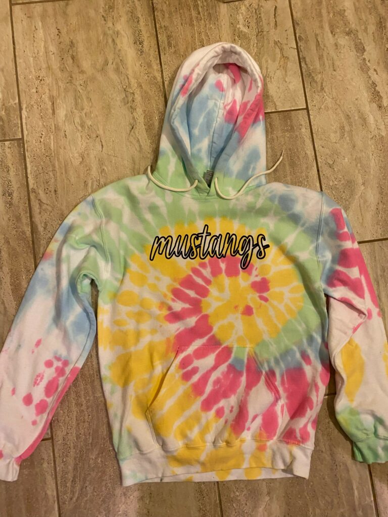 Pennant Tie Dye Hooded Sweatshirt