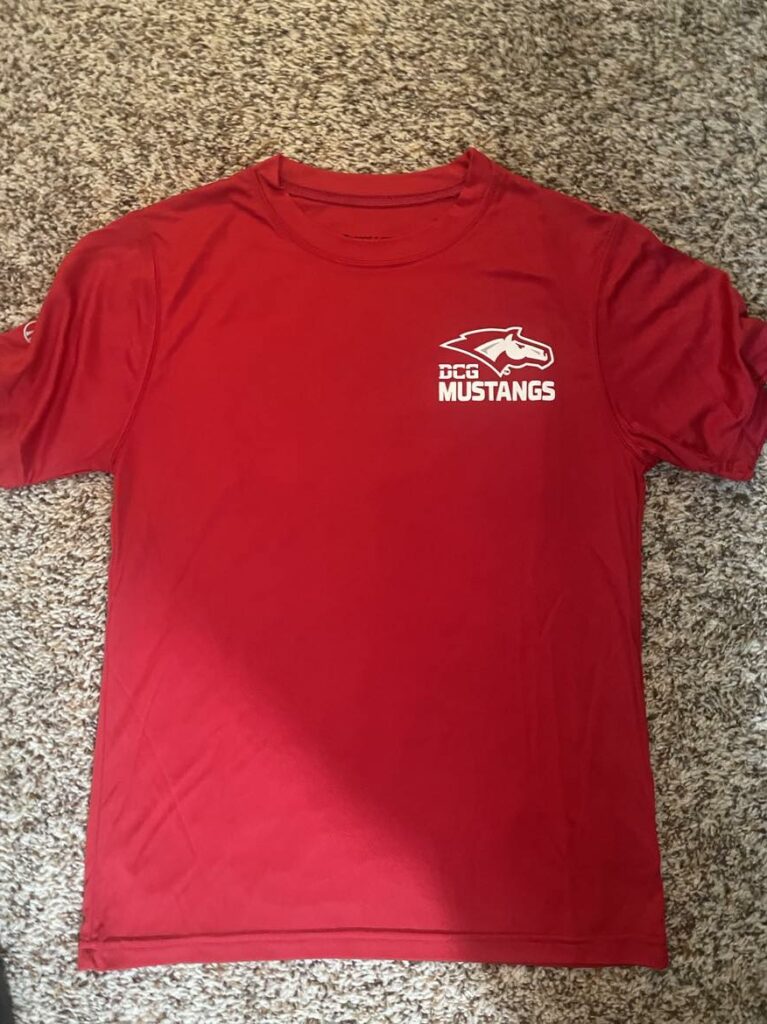 Nike Dri-Fit Red TShirt with Back Art