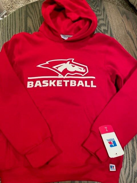 Russell Red Hooded Sweatshirt